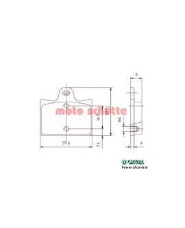 Bremsbelagsatz hinten, PCR 2003